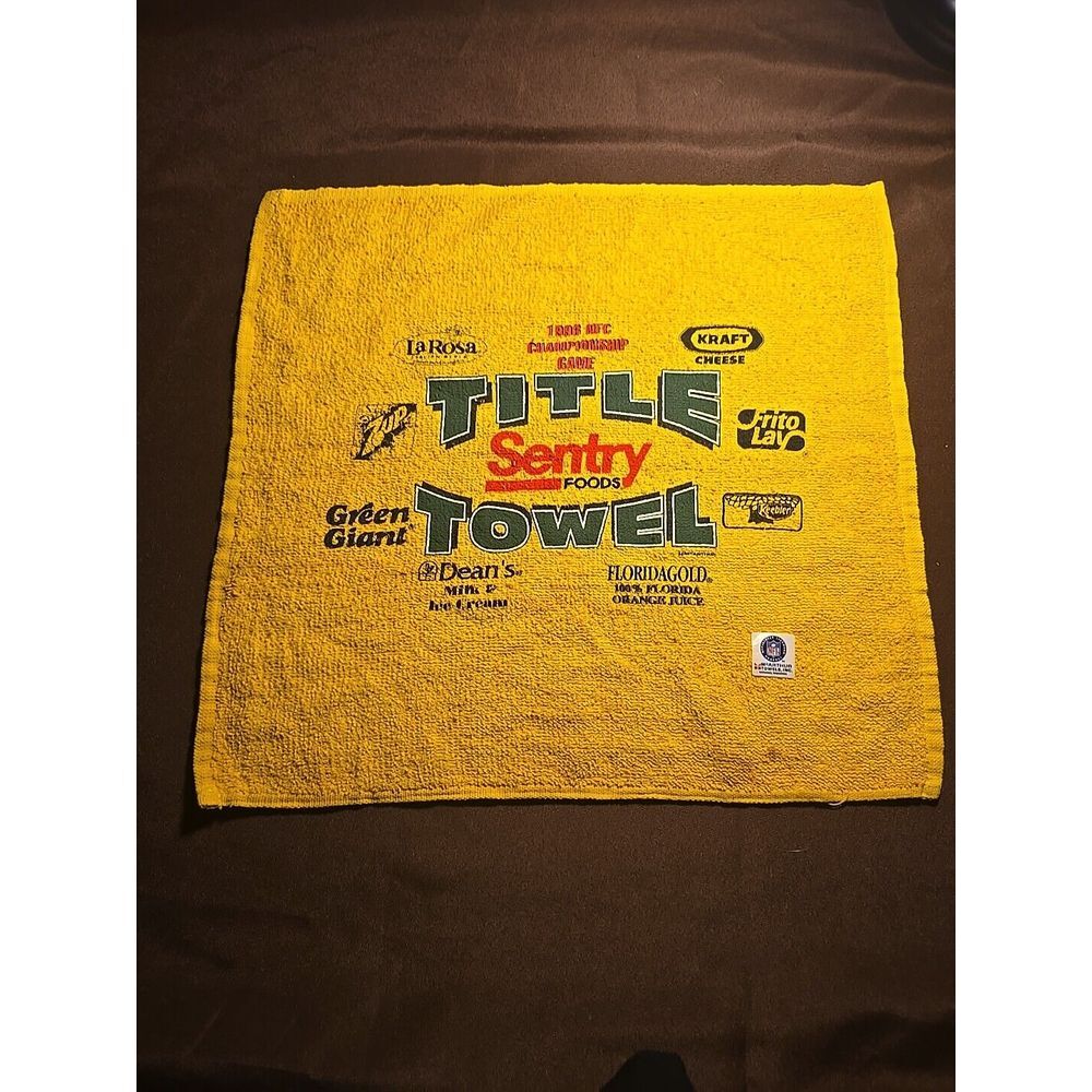 Green‎ Bay Packers Title Towel 1996 NFC Championship Game Sentry Promo NFL Swag